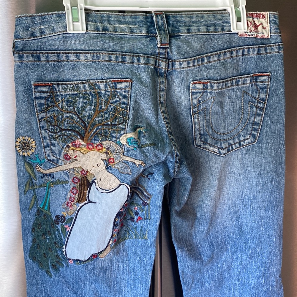 True Religion Y2K Bobby goddess 31 low rise jeans 🌳🍄🌷Lady Godiva